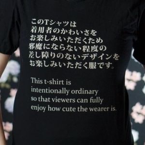 “intentionally-ordinary” t-shirt